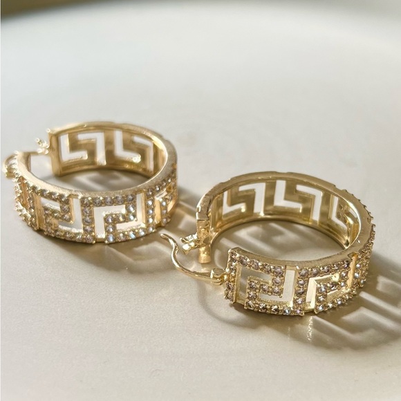 14k gold filled cz earrings - Picture 5 of 5